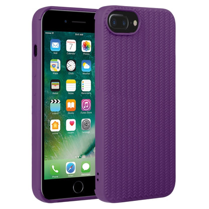 جراب هاتف من السيليكون بنسيج منسوج، لهاتف iPhone SE 2022 / SE 2020 / 7 / 8، لهاتف iPhone 7 Plus / 8 Plus