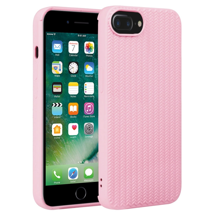 جراب هاتف من السيليكون بنسيج منسوج، لهاتف iPhone SE 2022 / SE 2020 / 7 / 8، لهاتف iPhone 7 Plus / 8 Plus