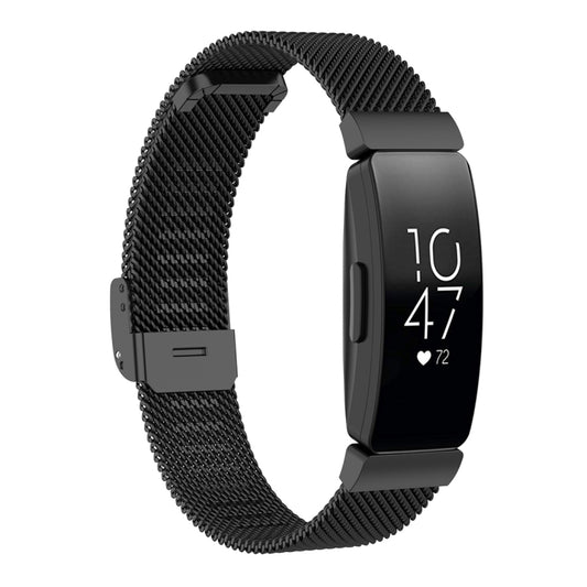 Stainless Steel Metal Mesh Wrist Strap Watch Band for Fitbit Inspire / Inspire HR / Ace 2, Size: S, Size: L