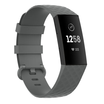 Color Buckle TPU Wrist Strap Watch Band for Fitbit Charge 4 / Charge 3 / Charge 3 SE, Size: S, Size: L