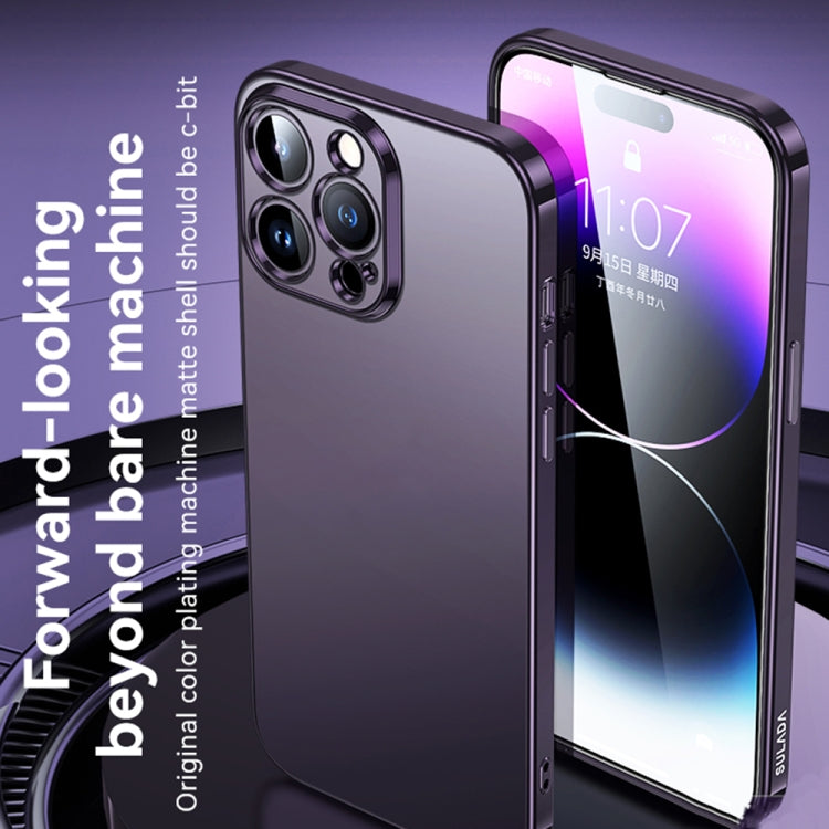 جراب هاتف SULADA المصنوع من مادة TPU المطلية بالكهرباء والمُجمدة، مناسب لأجهزة iPhone 14 وiPhone 14 Plus وiPhone 14 Pro وiPhone 14 Pro Max