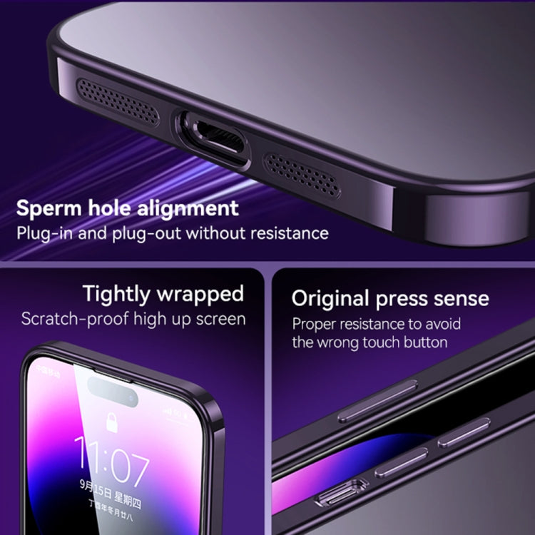 جراب هاتف SULADA المصنوع من مادة TPU المطلية بالكهرباء والمُجمدة، مناسب لأجهزة iPhone 14 وiPhone 14 Plus وiPhone 14 Pro وiPhone 14 Pro Max