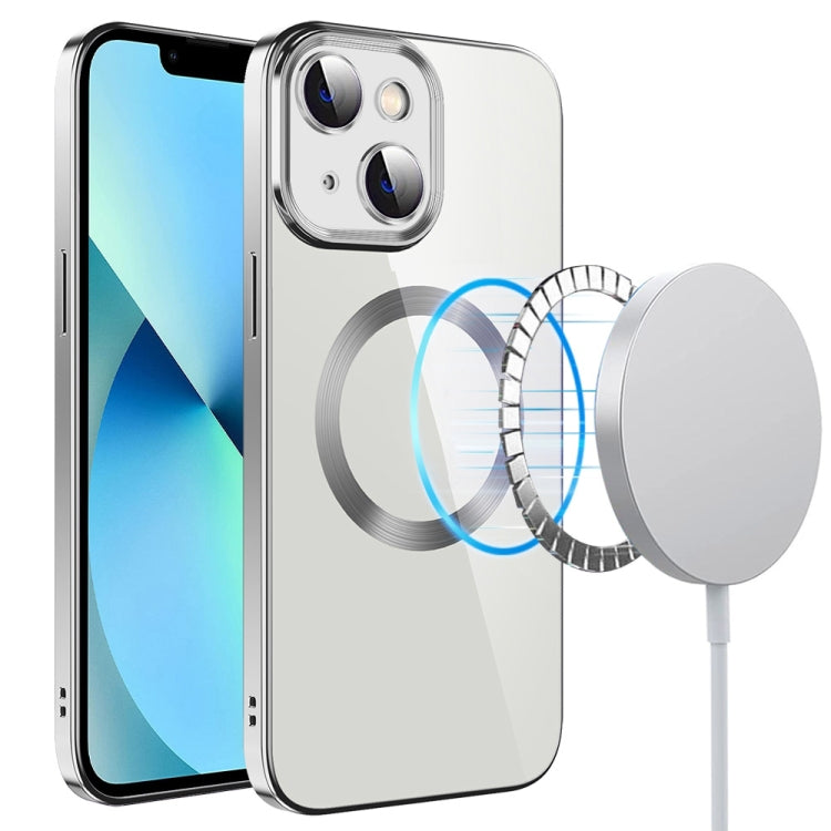 جراب هاتف من مادة TPU مطلي بالكهرباء MagSafe مع غشاء عدسة، لهاتف iPhone 14، وiPhone 14 Pro، وiPhone 14 Plus، وiPhone 14 Pro Max، وiPhone 13، وiPhone 13 Pro