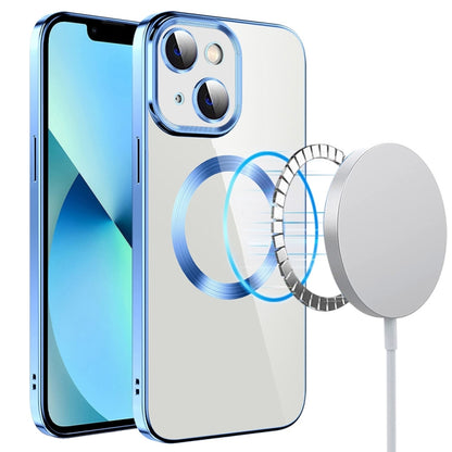 جراب هاتف من مادة TPU مطلي بالكهرباء MagSafe مع غشاء عدسة، لهاتف iPhone 14، وiPhone 14 Pro، وiPhone 14 Plus، وiPhone 14 Pro Max، وiPhone 13، وiPhone 13 Pro