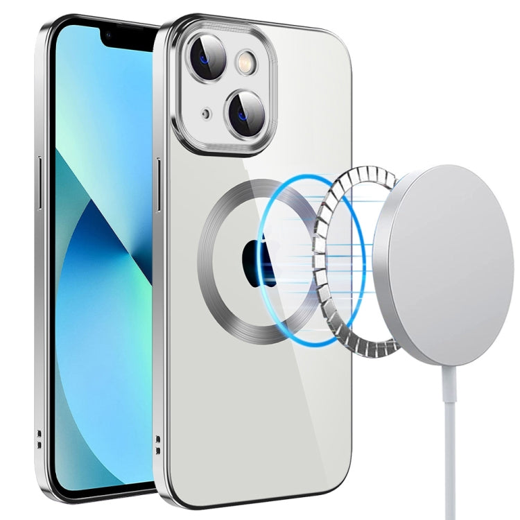 جراب هاتف من مادة TPU مطلي بالكهرباء MagSafe مع غشاء عدسة، لهاتف iPhone 14، وiPhone 14 Pro، وiPhone 14 Plus، وiPhone 14 Pro Max، وiPhone 13، وiPhone 13 Pro