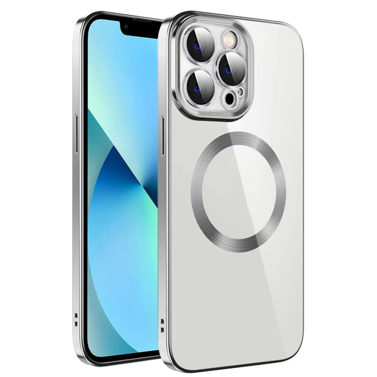 جراب هاتف من مادة TPU مطلي بالكهرباء MagSafe مع غشاء عدسة، لهاتف iPhone 14، وiPhone 14 Pro، وiPhone 14 Plus، وiPhone 14 Pro Max، وiPhone 13، وiPhone 13 Pro