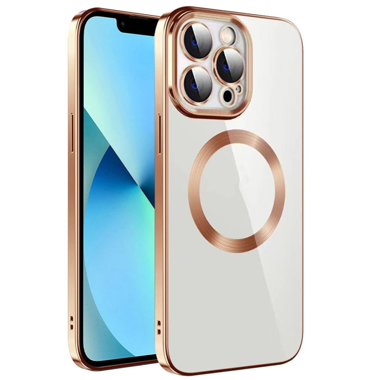 جراب هاتف من مادة TPU مطلي بالكهرباء MagSafe مع غشاء عدسة، لهاتف iPhone 13 Pro Max، وiPhone 12، وiPhone 12 Pro، وiPhone 12 Pro Max