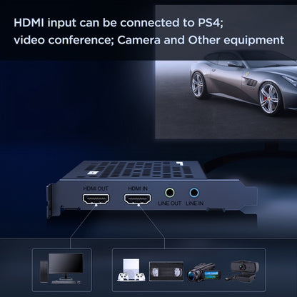 EZCAP 324B 4K HD Video Game Conference Capture Live Card