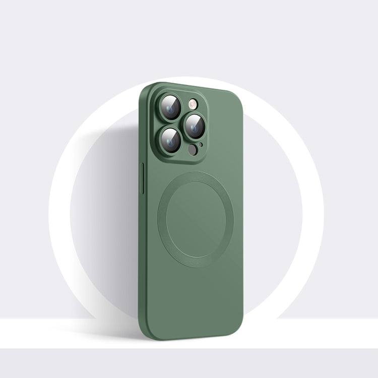 CD Texture MagSafe Liquid Silicone Phone Case, For iPhone 14 Pro Max, For iPhone 14 Pro, For iPhone 14, For iPhone 14 Plus