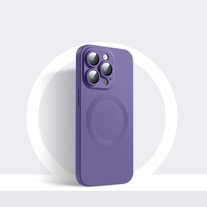 CD Texture MagSafe Liquid Silicone Phone Case, For iPhone 14 Pro Max, For iPhone 14 Pro, For iPhone 14, For iPhone 14 Plus