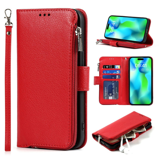 جراب هاتف من الجلد بسحاب من الألياف الدقيقة، مناسب لأجهزة iPhone 14 Pro Max وiPhone 14 Pro وiPhone 14 وiPhone 14 Plus