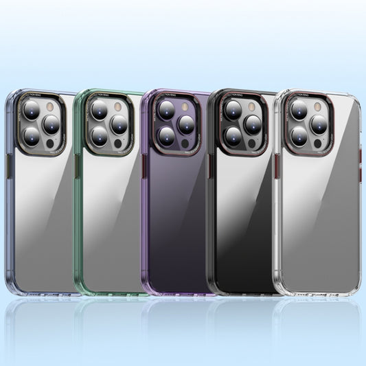 جراب هاتف زجاجي شفاف كريستالي من سلسلة MG، مناسب لأجهزة iPhone 14 وiPhone 14 Plus وiPhone 14 Pro وiPhone 14 Pro Max وiPhone 13 وiPhone 13 Pro وiPhone 13 Pro Max