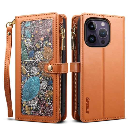ESEBLE Star Series Lanyard Zipper Wallet RFID Leather Case, For iPhone 14 Pro Max, For iPhone 14 Pro, For iPhone 14, For iPhone 14 Plus, For iPhone 13 Pro Max, For iPhone 13 Pro, For iPhone 13, For iPhone 12 Pro Max, For iPhone 12 Pro, For iPhone 12���...