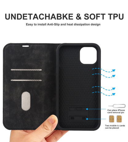Wireless Charging Magsafe Leather Phone Case, For iPhone 14, For iPhone 14 Plus, For iPhone 14 Pro, For iPhone 14 Pro Max