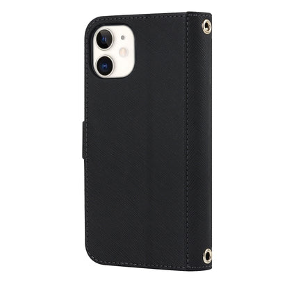 Cross Texture Lanyard Leather Phone Case, For iPhone 12 mini, For iPhone 11 Pro Max, For iPhone 11 Pro, For iPhone 8 Plus / 7 Plus, For iPhone 13, For iPhone 11, For iPhone XR, For iPhone SE 2022 / SE 2020 / 8 / 7