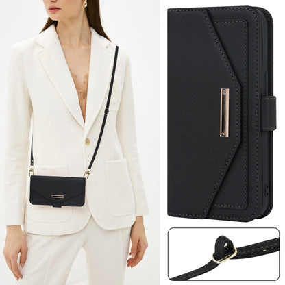 Cross Texture Lanyard Leather Phone Case, For iPhone 12 mini, For iPhone 11 Pro Max, For iPhone 11 Pro, For iPhone 8 Plus / 7 Plus, For iPhone 13, For iPhone 11, For iPhone XR, For iPhone SE 2022 / SE 2020 / 8 / 7