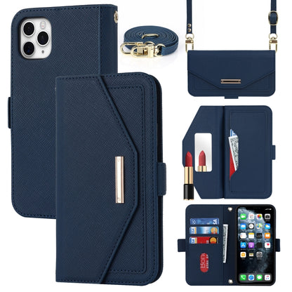 Cross Texture Lanyard Leather Phone Case, For iPhone 12 mini, For iPhone 11 Pro Max, For iPhone 11 Pro, For iPhone 8 Plus / 7 Plus, For iPhone 13, For iPhone 11, For iPhone XR, For iPhone SE 2022 / SE 2020 / 8 / 7