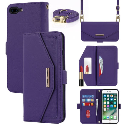 Cross Texture Lanyard Leather Phone Case, For iPhone 12 mini, For iPhone 11 Pro Max, For iPhone 11 Pro, For iPhone 8 Plus / 7 Plus, For iPhone 13, For iPhone 11, For iPhone XR, For iPhone SE 2022 / SE 2020 / 8 / 7