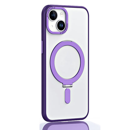 جراب هاتف واقٍ مقاوم للصدمات من Skin Feel MagSafe مع حامل، لهاتف iPhone 14، وiPhone 14 Plus، وiPhone 14 Pro، وiPhone 14 Pro Max