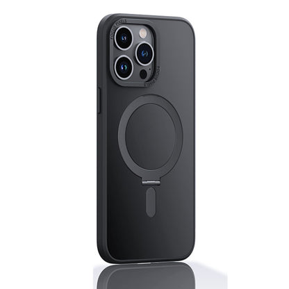 جراب هاتف واقٍ مقاوم للصدمات من Skin Feel MagSafe مع حامل، لهاتف iPhone 14، وiPhone 14 Plus، وiPhone 14 Pro، وiPhone 14 Pro Max
