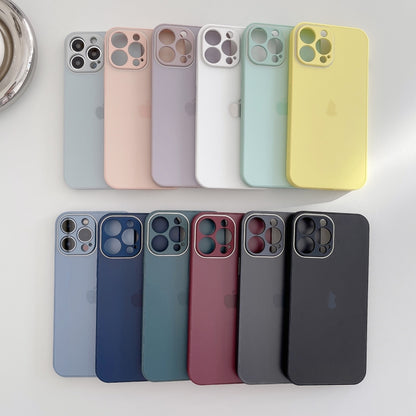 جراب هاتف من الزجاج المقوى المصقول، مناسب لأجهزة iPhone 14 Pro Max وiPhone 14 Pro وiPhone 14 وiPhone 14 Plus