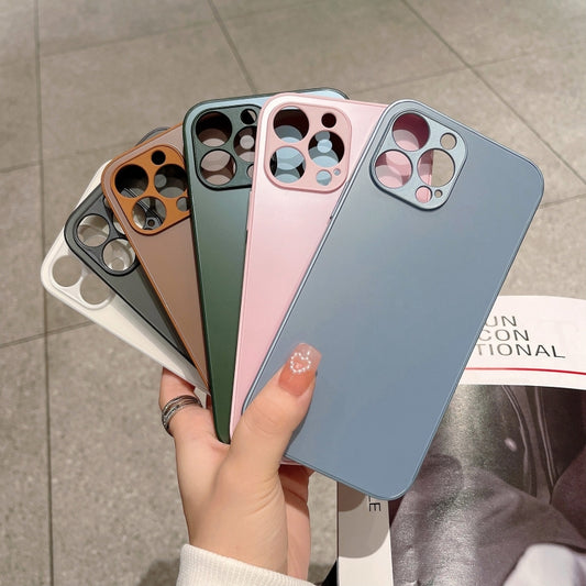 جراب هاتف من الزجاج المقوى المصقول، لهاتف iPhone 12 Pro، لهاتف iPhone 12، لهاتف iPhone 11 Pro Max، لهاتف iPhone 11 Pro، لهاتف iPhone 11
