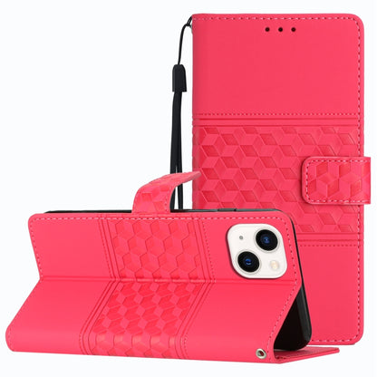 Diamond Embossed Skin Feel Leather Phone Case with Lanyard, For iPhone 11, For iPhone 11 Pro, For iPhone 11 Pro Max, For iPhone 12 mini, For iPhone 12 Pro, For iPhone 12 Pro Max, For iPhone 13, For iPhone 13 mini