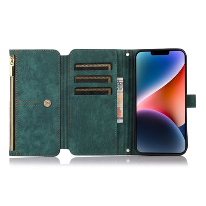 Dream 9-Card Wallet Zipper Bag Leather Phone Case, For iPhone 14, For iPhone 14 Plus, For iPhone 14 Pro, For iPhone 14 Pro Max, For iPhone 13, For iPhone 13 Pro, For iPhone 13 Pro Max, For iPhone 12 mini
