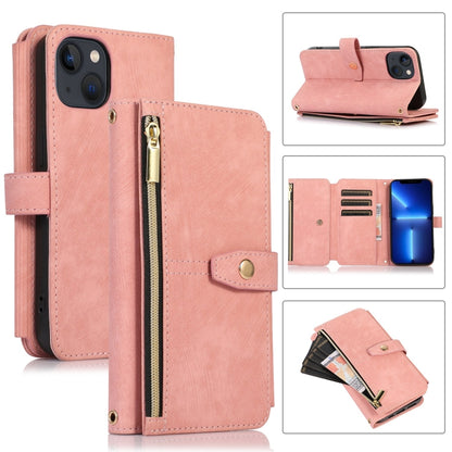 Dream 9-Card Wallet Zipper Bag Leather Phone Case, For iPhone 14, For iPhone 14 Plus, For iPhone 14 Pro, For iPhone 14 Pro Max, For iPhone 13, For iPhone 13 Pro, For iPhone 13 Pro Max, For iPhone 12 mini