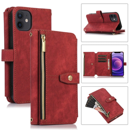 Dream 9-Card Wallet Zipper Bag Leather Phone Case, For iPhone 14, For iPhone 14 Plus, For iPhone 14 Pro, For iPhone 14 Pro Max, For iPhone 13, For iPhone 13 Pro, For iPhone 13 Pro Max, For iPhone 12 mini
