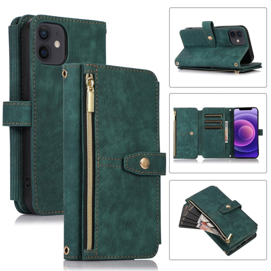 Dream 9-Card Wallet Zipper Bag Leather Phone Case, For iPhone 12, For iPhone 12 Pro, For iPhone 12 Pro Max, For iPhone 11, For iPhone 11 Pro, For iPhone 11 Pro Max, For iPhone X / XS, For iPhone XR