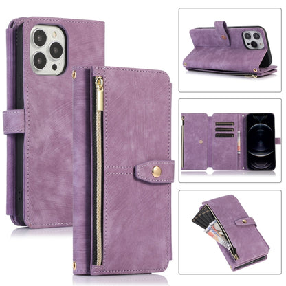 Dream 9-Card Wallet Zipper Bag Leather Phone Case, For iPhone 12, For iPhone 12 Pro, For iPhone 12 Pro Max, For iPhone 11, For iPhone 11 Pro, For iPhone 11 Pro Max, For iPhone X / XS, For iPhone XR