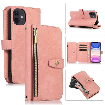 Dream 9-Card Wallet Zipper Bag Leather Phone Case, For iPhone 12, For iPhone 12 Pro, For iPhone 12 Pro Max, For iPhone 11, For iPhone 11 Pro, For iPhone 11 Pro Max, For iPhone X / XS, For iPhone XR