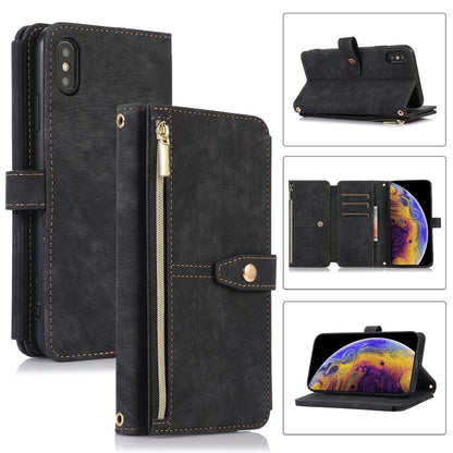 Dream 9-Card Wallet Zipper Bag Leather Phone Case, For iPhone 12, For iPhone 12 Pro, For iPhone 12 Pro Max, For iPhone 11, For iPhone 11 Pro, For iPhone 11 Pro Max, For iPhone X / XS, For iPhone XR