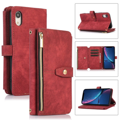 Dream 9-Card Wallet Zipper Bag Leather Phone Case, For iPhone 12, For iPhone 12 Pro, For iPhone 12 Pro Max, For iPhone 11, For iPhone 11 Pro, For iPhone 11 Pro Max, For iPhone X / XS, For iPhone XR