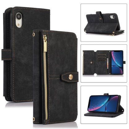 Dream 9-Card Wallet Zipper Bag Leather Phone Case, For iPhone 12, For iPhone 12 Pro, For iPhone 12 Pro Max, For iPhone 11, For iPhone 11 Pro, For iPhone 11 Pro Max, For iPhone X / XS, For iPhone XR