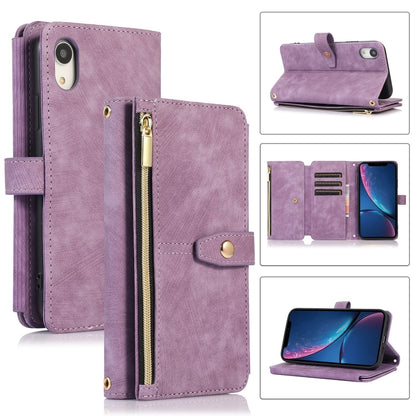 Dream 9-Card Wallet Zipper Bag Leather Phone Case, For iPhone 12, For iPhone 12 Pro, For iPhone 12 Pro Max, For iPhone 11, For iPhone 11 Pro, For iPhone 11 Pro Max, For iPhone X / XS, For iPhone XR
