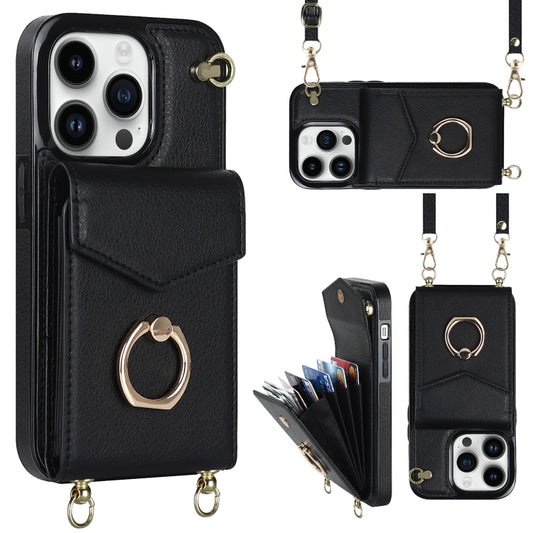 Ring Holder RFID Card Slot Phone Case with Long Lanyard, For iPhone 14, For iPhone 14 Plus, For iPhone 14 Pro, For iPhone 14 Pro Max, For Samsung Galaxy S22 5G, For Samsung Galaxy S22+ 5G, For Samsung Galaxy S22 Ultra 5G, For Samsung Galaxy S23 5G�����...
