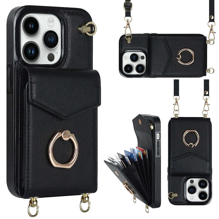 Ring Holder RFID Card Slot Phone Case with Long Lanyard, For iPhone 14, For iPhone 14 Plus, For iPhone 14 Pro, For iPhone 14 Pro Max, For Samsung Galaxy S22 5G, For Samsung Galaxy S22+ 5G, For Samsung Galaxy S22 Ultra 5G, For Samsung Galaxy S23 5G�����...