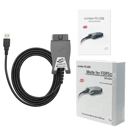 Vgate Vlinker FS ELM327 USB OBD2 Car Diagnostic Tool, Vlinker FS