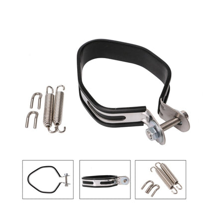 Motorcycle Exhaust Pipe Muffler Carbon Fiber Clamp, OT097