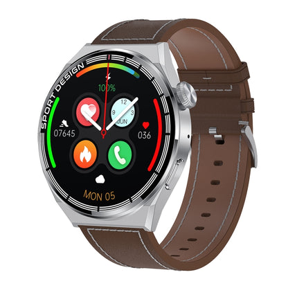 HDT 3 Max 1.6 inch Leather Band IP67 Waterproof Smart Watch Support Bluetooth Call / NFC