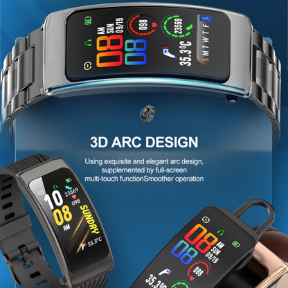 K20 1.14 inch Silicone Band Earphone Detachable Life Waterproof Smart Watch Support Bluetooth Call