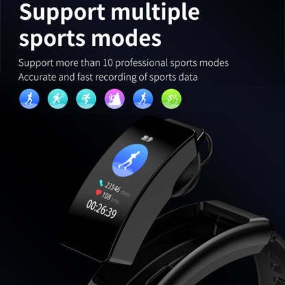 K50 1.08 inch Silicone Band Earphone Detachable IP67 Waterproof Smart Watch Support Bluetooth Call
