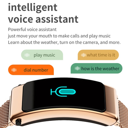 K50 1.08 inch Silicone Band Earphone Detachable IP67 Waterproof Smart Watch Support Bluetooth Call