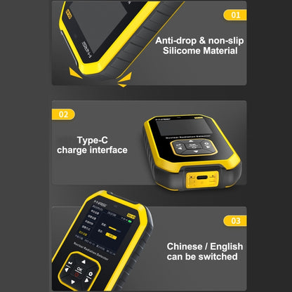 GC01 Home Lndustrial Marble Radioactive X / Y Ray Nuclear Radiation Detector Geiger Counter