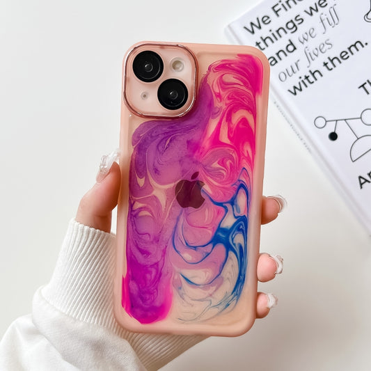 جراب هاتف من مادة TPU مطلي بالكهرباء برسومات زيتية، مناسب لأجهزة iPhone 14 وiPhone 14 Pro وiPhone 14 Plus وiPhone 14 Pro Max وiPhone 13 وiPhone 13 Pro وiPhone 13 Pro Max وiPhone 12 وiPhone 12 Pro