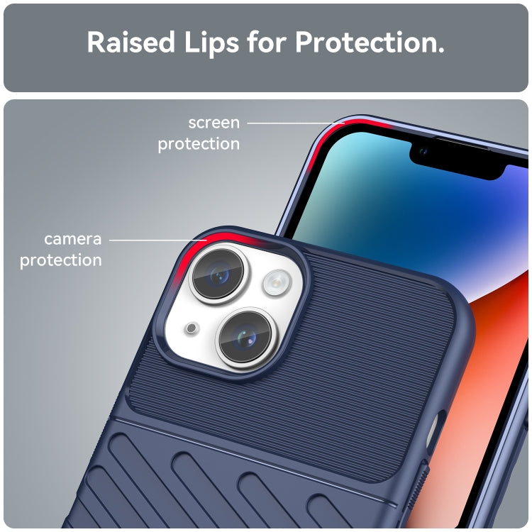 جراب هاتف Thunderbolt TPU مقاوم للصدمات، مناسب لأجهزة iPhone 15 وiPhone 15 Plus وiPhone 15 Pro وiPhone 15 Pro Max