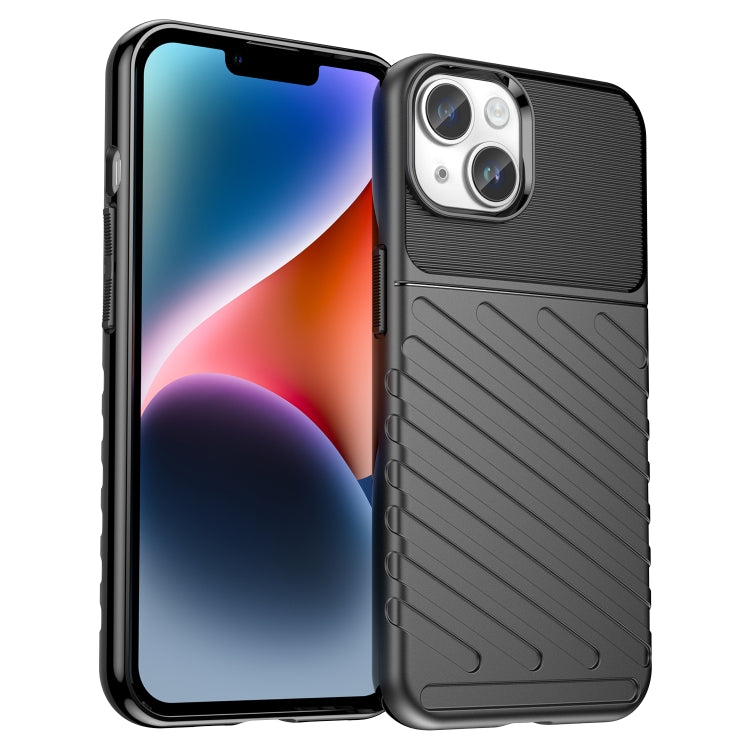 جراب هاتف Thunderbolt TPU مقاوم للصدمات، مناسب لأجهزة iPhone 15 وiPhone 15 Plus وiPhone 15 Pro وiPhone 15 Pro Max