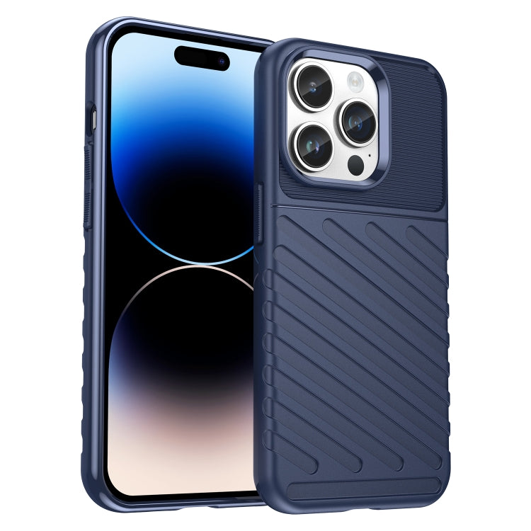 جراب هاتف Thunderbolt TPU مقاوم للصدمات، مناسب لأجهزة iPhone 15 وiPhone 15 Plus وiPhone 15 Pro وiPhone 15 Pro Max